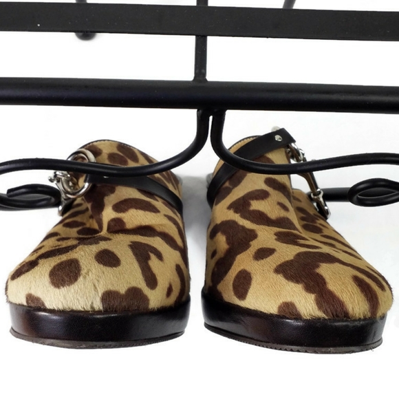 Coach Karsen Animal Print & Leather Platform Mule Clog Shoes Womens Size 10B - Picture 8 of 13